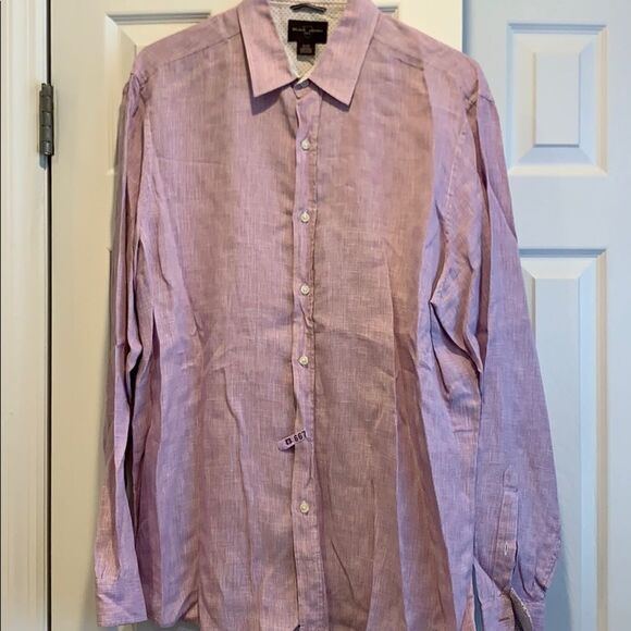 Purple Button Dress Shirt by Black Brown Size XL - Picture 4 of 6
